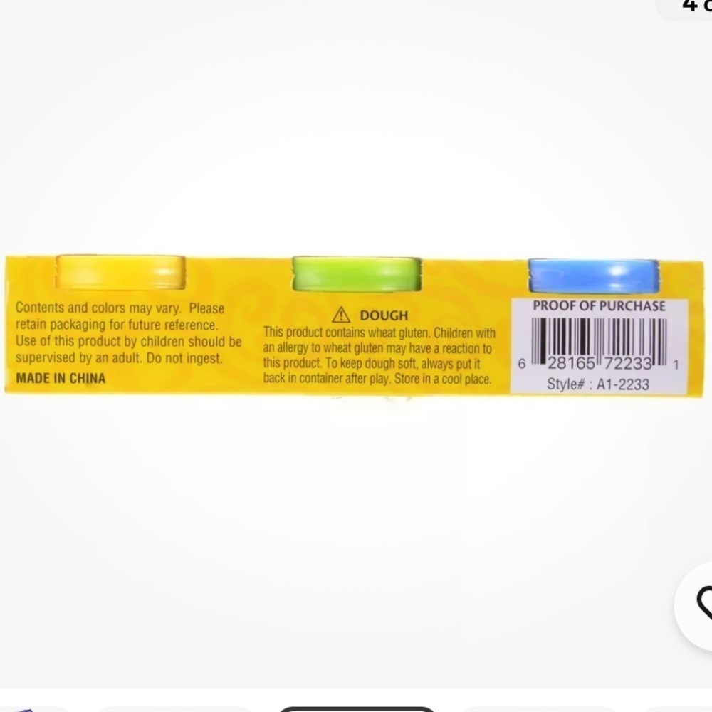 NEW Crayola Silly Scents Dough 3-Pack Age 2+ Blue/Green/Yellow - Picture 6 of 6